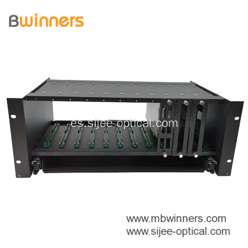 3 RU Gabinete de fibra Panel de conexión de fibra óptica 144 puertos